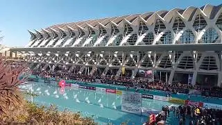 Финиш 10 км забега в Валенсии 2018