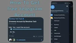 how to get telegram account with virtual US phone number | Giveaway Account