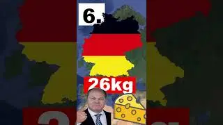 Countries that Eat the Most Cheese in the World  #shorts  #geography #mapping #top10