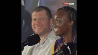 Claressa Shields Does an Impression of Savannah Marshall at the Final Press Conference
