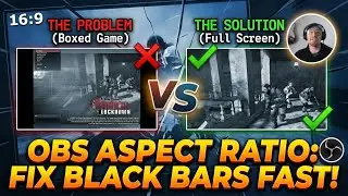 How to fix old game OBS screen size incompatibility for streaming or recording