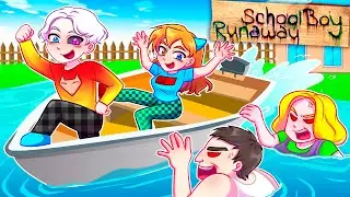 😨 Майнкрафт но Я СБЕЖАЛ НА ЛОДКЕ ОТ ЗЛЫХ РОДИТЕЛЕЙ в SCHOOLBOY RUNAWAY