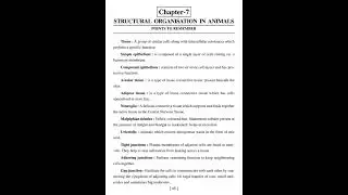||11 standard ||biology notes of ||Stracture organization in animals ||