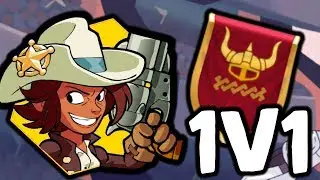 Brawlhalla - Cassidy Gold Ranked Gameplay (noob plays 3 games)