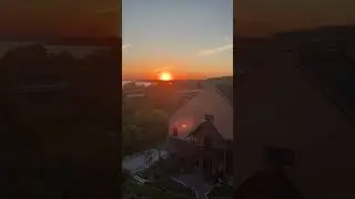 А из нашего окна😍🌅🌊 #новосибирск #обское