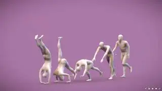 3D персонажи Линии действия человека
