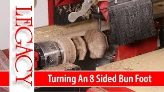 Turning  an eight sided Pancake Bun Foot with the Maverick CNC