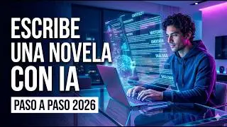 Cómo escribir una novela con IA paso a paso (Guía completa 2026)