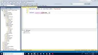 How to select parts of a variable in SQL server manager