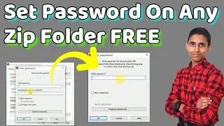 How to set password on zip files | set password on RAR folders | simple way to set password free
