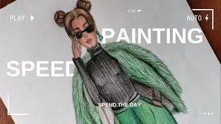 Fashion Ilustration | Speed Painting | Fur Coat