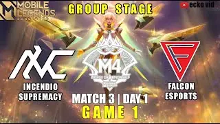 Incendio Supremacy vs Falcon Esports M4 World Championship   INC vs FCON mobile legends