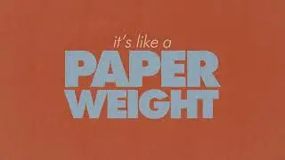 Smallpools - Paperweight (Lyric Video)