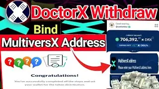 DoctorX Withdraw🔥 | DoctorX Wallet Connect| DoctorX New Update| DoctorX MultiversX Address| cmc