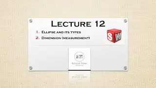 How to sketch different types of Ellipse in solid works by tutorial tuber.