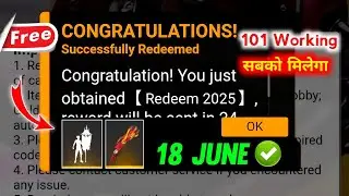 FREE FIRE REDEEM CODE TODAY 18 JUNE REDEEM CODE FREE FIRE | FF CODE TODAY 18 JUNE