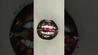 Drawing hot pepper lips 🌶🔥