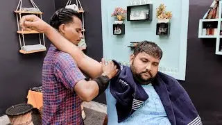 Master Cracker Intense Head Massage on Shamboo | Indian Massage