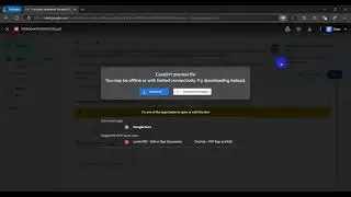 Fix Gmail PDF Opening Error | Couldn't Preview File, You May Be Offline