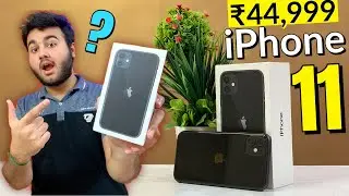iPhone 11 at ₹ 44,999 UNBOXING (Black) iPhone 11 Price Drop & Discount