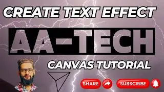 How to make text effect in Canva | Canva tutorial | Canva Exppert