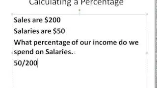 Calculating a percentage