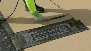 Low-Slope Roof Standard APP Mod Bit Membrane End Lap Installation
