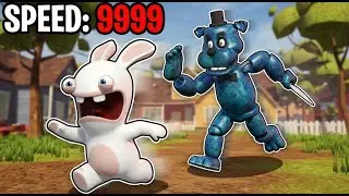 Crazy Rabbid Plays Hello Neighbor: FREDDY is NIGHTMARE!! Bear5 Mod
