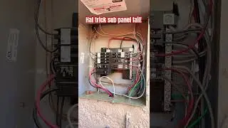Sub panel installation fail! Hat trick !! #homeinspector #electricalwork