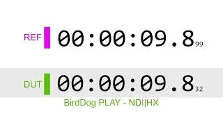 BirdDog Play NDI|HX Latency Test