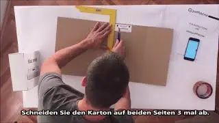Wie man einen Karton zum Verpacken, Versenden oder Umziehen herstellt mit JustFoldMe [deutsche]