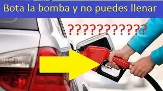 Causas porque no puedes llenar el tanque de gasolina