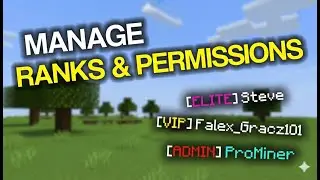 How to CREATE RANKS and SET PERMISSIONS on a Minecraft Server (LuckPerms plugin)