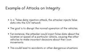 Security and Privacy Risks and Challenges for Autonomous Vehicles: IoV Vulnerabilities & Attacks 3.3