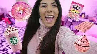 24 HORAS SÓ COMENDO COMIDA ROSA