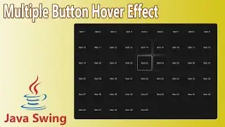 Java Swing - Multiple Button Hover Effect