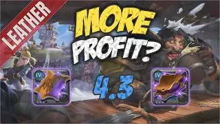 Albion Online T4.3 Leather Refining Profit Test | Focus vs No Focus