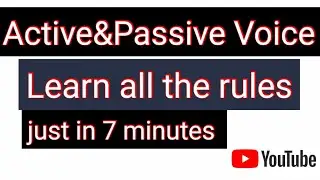 #Rules of Active and passive voice#