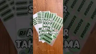 Sticker nama anti air tahan lama