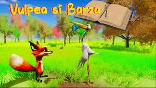 Vulpea și Barza 🦊🕊 | Poveste pentru Copii, Fabule și Desene Animate în Română