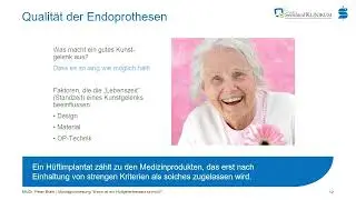 Montagsvorlesung: “Wann ist ein Hüftgelenkersatz sinnvoll?“