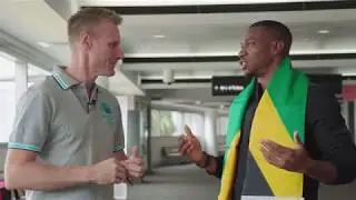 Yohan Blake touches down in Australia for GC2018!