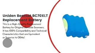 Replacement Battery for Uniden Bearcat BC70XLT