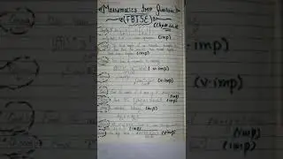 Mathematics 9th FBISE | Important question ....Guess paper- 01