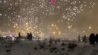 ДВА НЕУДАЧНЫХ ЗАПУСКА ПИРОТЕХНИКИ В МУРИНО 