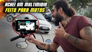 🚨 Multimídia GPS para Motos com CarPlay e Android Auto | Melhor Multimídia a Prova d' agua para Moto