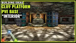 HOW TO BUILD A CLIFF PLATFORM PVE BASE *INTERIOR* | ARK SURVIVAL