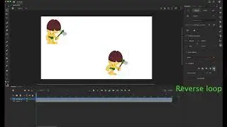 Adobe Animate: Reverse loop for graphic symbols