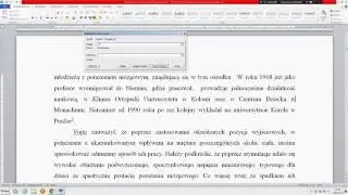 Word twarda spacja - samogłoski na końcu linii!