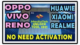 Mediatek Unlock Tool V1.0 2021 | No Need Activation | Oppo Reno Vivo Xiaomi Pin/Pattern lock Remove